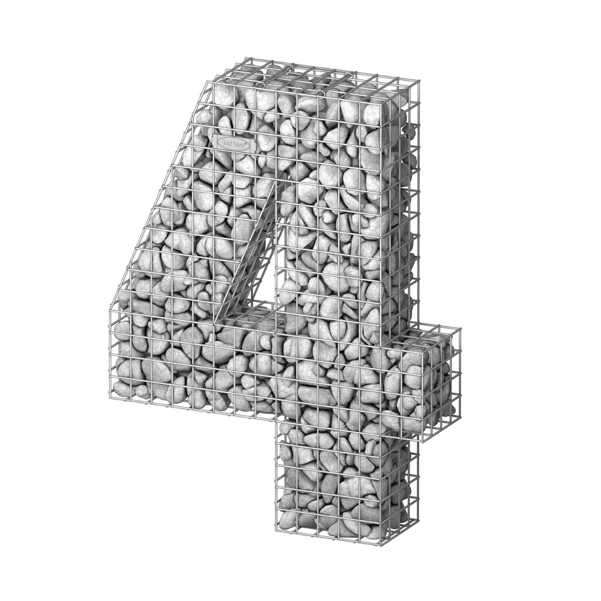 Gabionen ziffern 0, 1, 2, 3, 4, 5, 6, 7, 8, 9