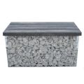 Gabionen-Bank lxhxt 0,50 x 0,45m x 0,47m