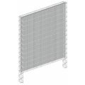 LärmschutzGabione lxhxt 2,53m x 1,23m x 0,23m - Wandsäulen Höhe 1,7m
