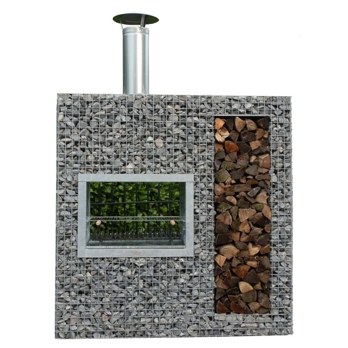 Steinkorb Garten-Kamin Grill XL