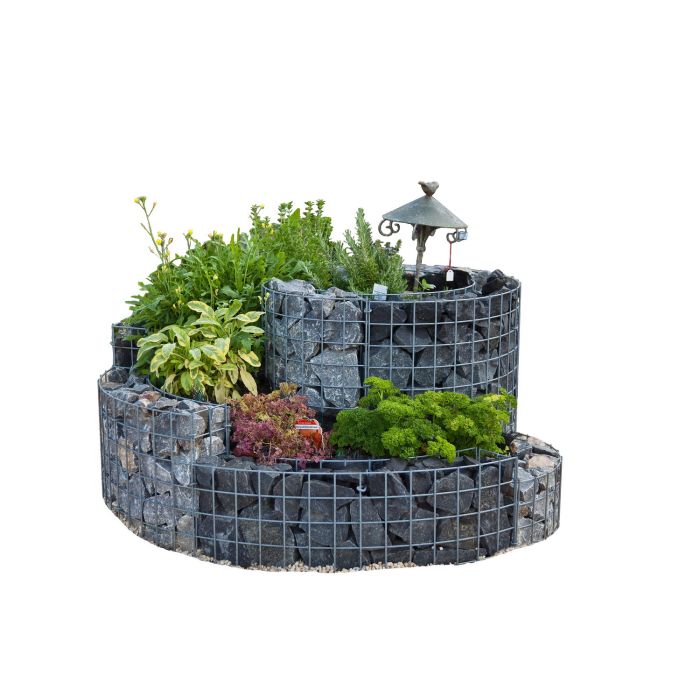 Gabionen Kräuterspirale Klein