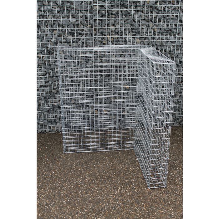 Gabionen Mülltonnenboxen anbau