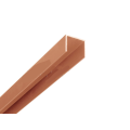 Alu U-Abschluß Profil Braun 1,80 Meter lang