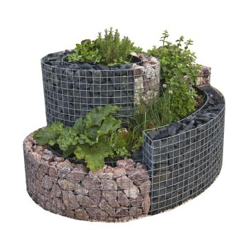 Gabionen Kräuterspirale Groß