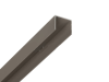 Alu U-Abschluß Profil Grau Braun / Taupe 1 Meter lang