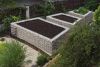 Hochbeet lxhxb 2,00m x 1,00m x 1,00m Wandtiefe 15cm  