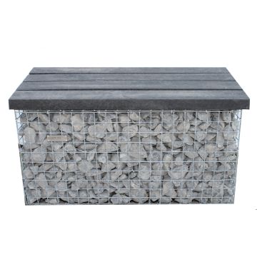 Gabionenbank Auflage Recycling-Kunststoff