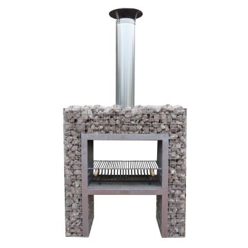 Gabionen Block-Kamin Grill