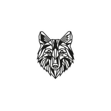 Wolf-Dekoration