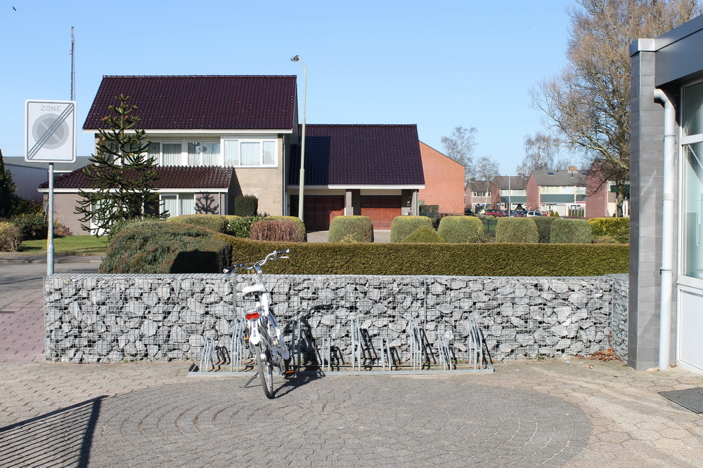Gabionen befüllt mit Tournai Bruchsteinen