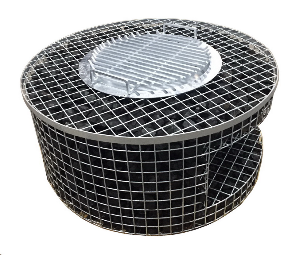 Gabionen Feuerstelle deluxe