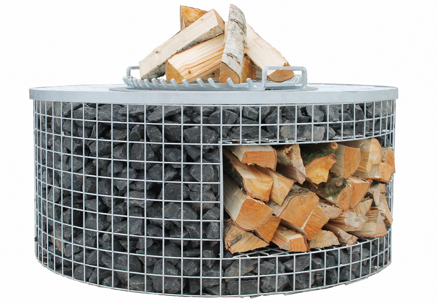 Vuurplaats deluxe met houtopslag