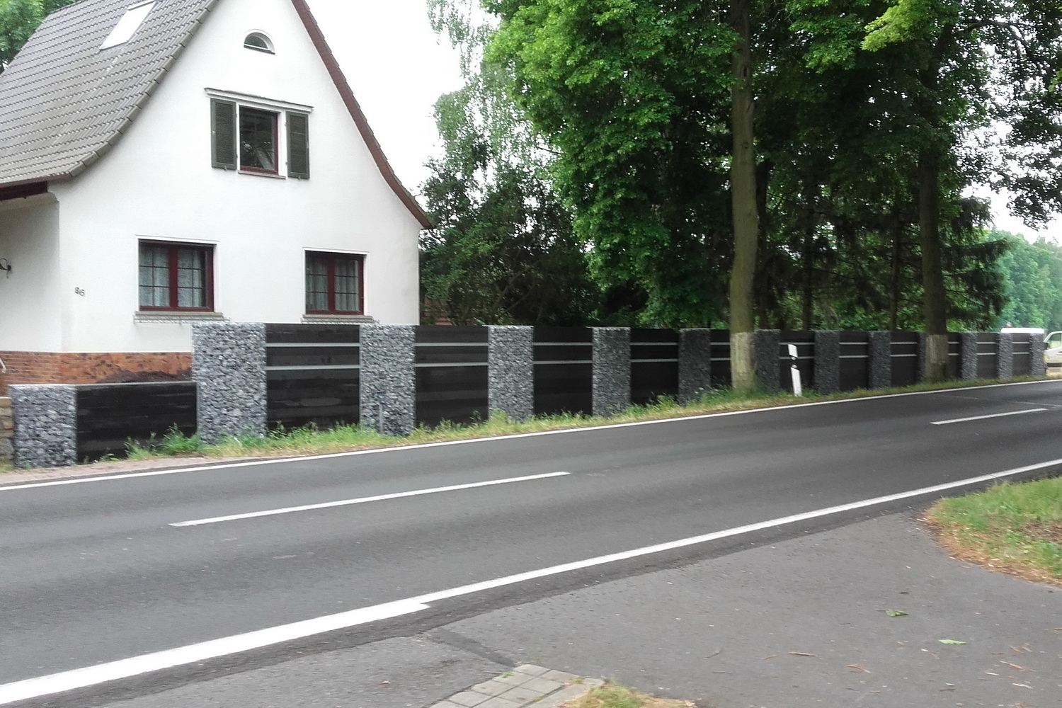 Gabionen mit WPC Natuvia Lückenwalde 2