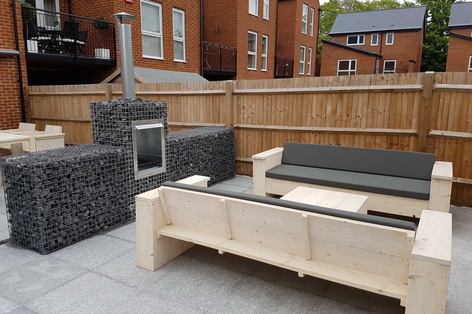 Bauholz Loungebank