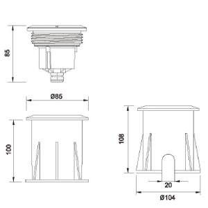 LED Bodenspot Sus Sun 24V 4.0Watt