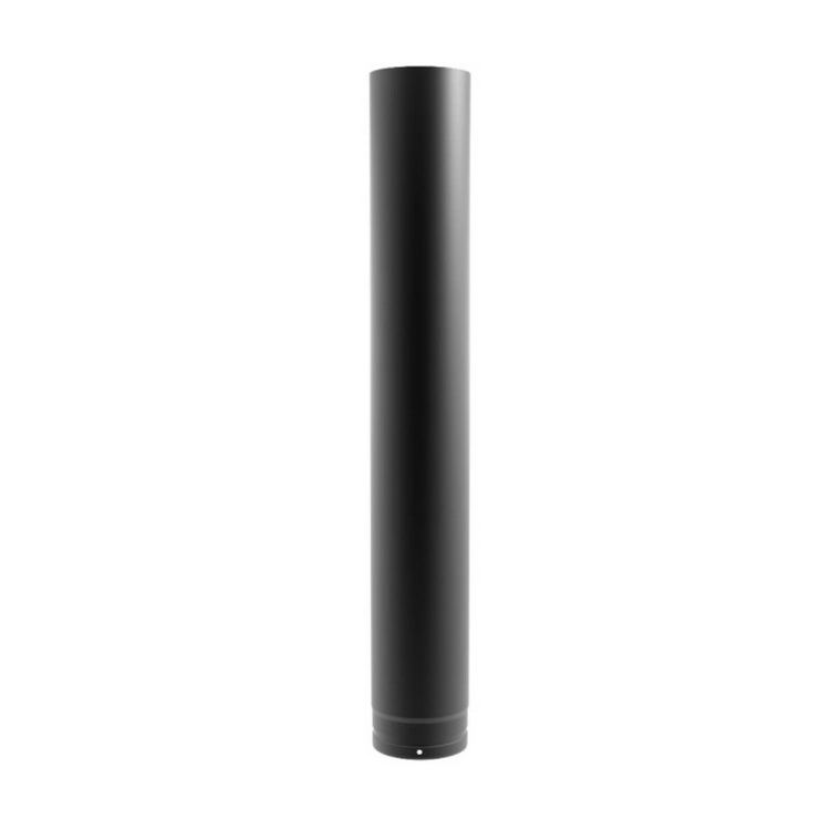 Ofenrohr Emailliert Schwarz 100 cm