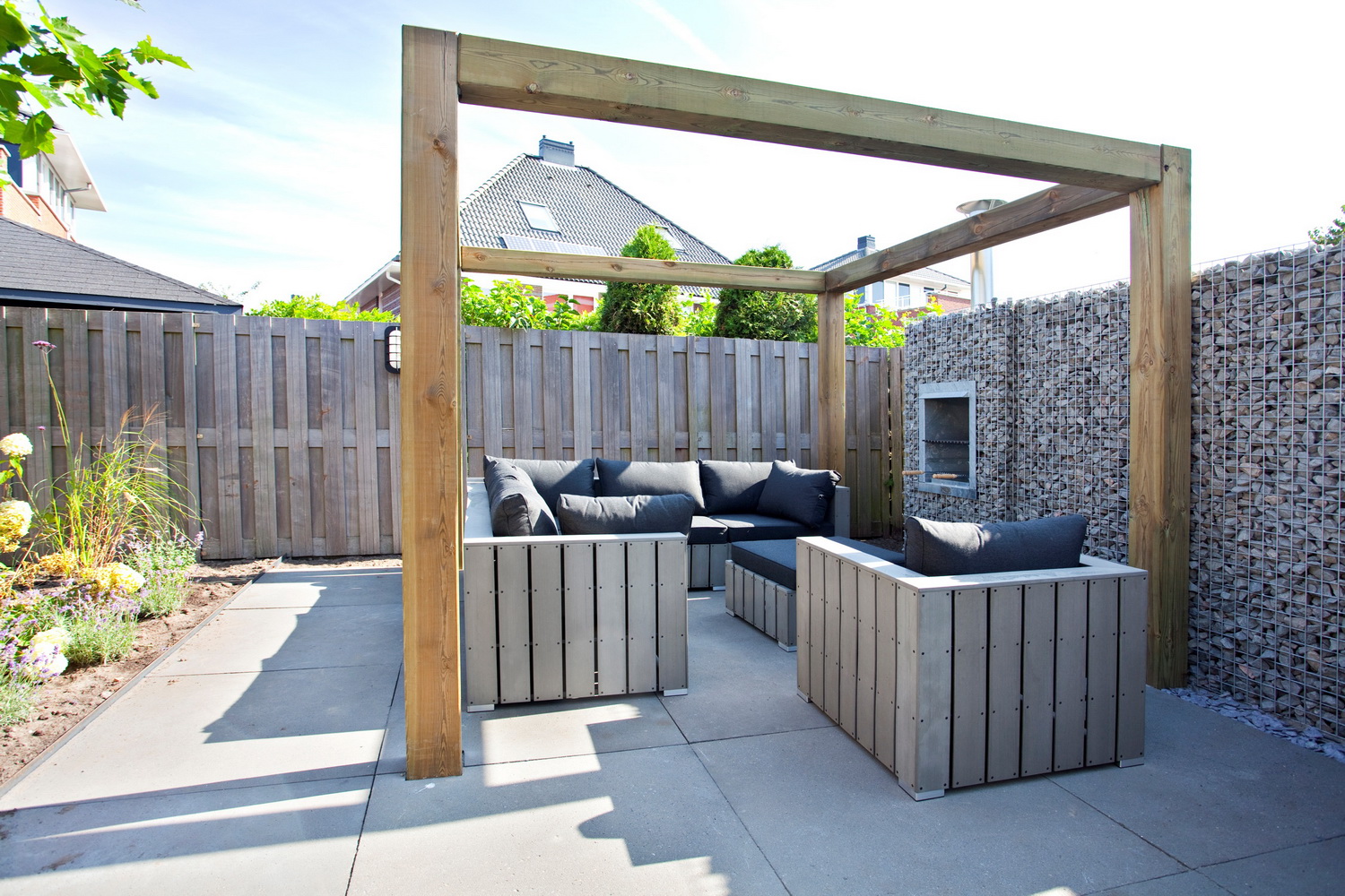 Wandkamin Grill Terrasse