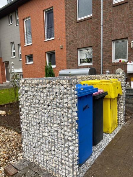 Gabionen Mülltonnenverkleidung Gabionen Mülltonnenverkleidung