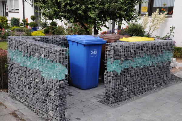 Gabionen Mülltonnenverkleidung Tournai Bruchstein Gabionen Mülltonnenverkleidung Tournai Bruchstein