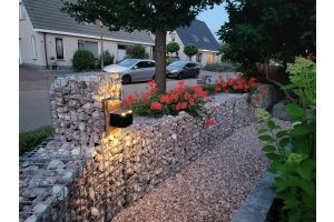 Gabionen mit Sus Square LED – Gabionen LED beleuchtung. Gabionen mit Sus Square LED