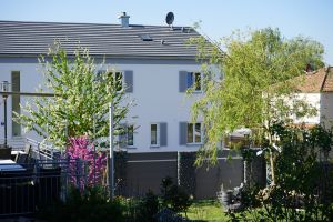 WPC Sichtschutzzaun mit Gabionen – WPC-zaun mit Gabionen