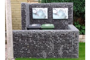 Gabionen Mülltonnenverkleidung – Gabionen Mülltonnenverkleidung. Gabionen Mülltonnenverkleidung