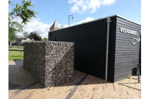 Gabionen Mülltonnenverkleidung Geschäftsanwendungen – Gabionen Mülltonnenverkleidung. Gabionen Mülltonnenverkleidung Geschäftsanwendungen