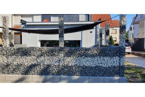 Gabionenzaun – Gabionen-Säulen