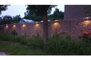 Gabione mit LED-Beleuchtung – Gabionen
