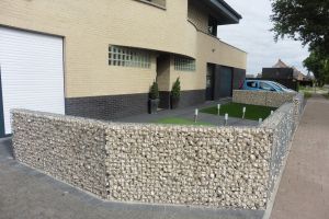 Gabionen mit Yellow Sun – Yellow Sun Bruchstein. Gabionen mit Yellow Sun