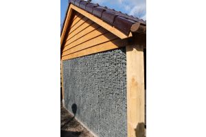 Gabione mit Basalt 56-75mm 4 – Bruchsteine Inspiration. Gabione mit Basalt 56-75mm 4