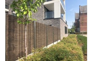 Kunststoff-Sichtschutzzaun Doppelte Verflechtung – Kunststoff-Sichtschutzzaun. Kunststoff-Sichtschutzzaun Doppelte Verflechtung