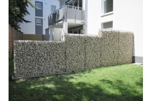 Gabionen mit Yellow Sun – Yellow Sun Bruchstein. Gabionen mit Yellow Sun