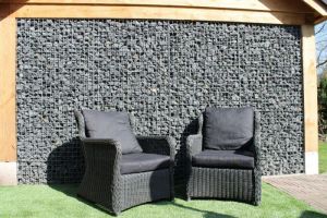 Steinkörbe mit Basalt Bruchsteine – Basalt Bruchsteine. Steinkörbe mit Basalt Bruchsteine