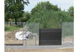 WPC Sichtschutzzaun mit Gabionen – WPC-zaun mit Gabionen
