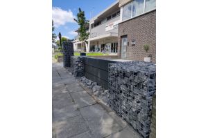 Gabionen für gewerbliche Anwendungen – WPC-zaun mit Gabionen