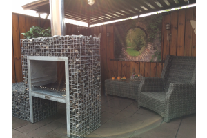 Gabionen Gartenkamin – Gartenkamine. Gabionen Gartenkamin