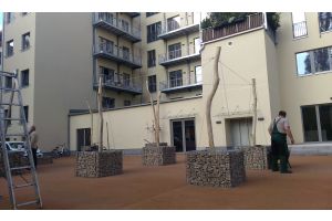 Gabionen Hochbeet mit Grauwacke – Gabionen Hochbeet. Gabionen Hochbeet mit Grauwacke