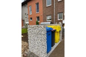 Gabionen Mülltonnenverkleidung – Gabionen Mülltonnenverkleidung. Gabionen Mülltonnenverkleidung