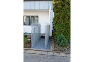 Gabionen Mülltonnenverkleidung – Gabionen Mülltonnenverkleidung. Gabionen Mülltonnenverkleidung