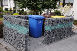 Gabionen Mülltonnenverkleidung Tournai Bruchstein – Gabionen Mülltonnenverkleidung. Gabionen Mülltonnenverkleidung Tournai Bruchstein