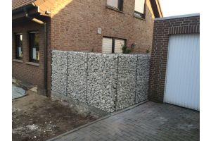 Gabionen mit Yellow Sun – Yellow Sun Bruchstein. Gabionen mit Yellow Sun