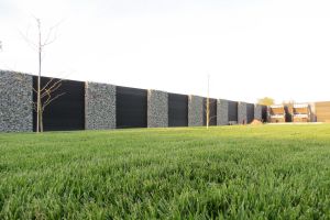 WPC Sichtschutzzaun mit Gabionen – WPC-zaun mit Gabionen