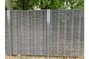 Kunststoff-Sichtschutzzaun Doppelte Verflechtung – Kunststoff-Sichtschutzzaun. Kunststoff-Sichtschutzzaun Doppelte Verflechtung