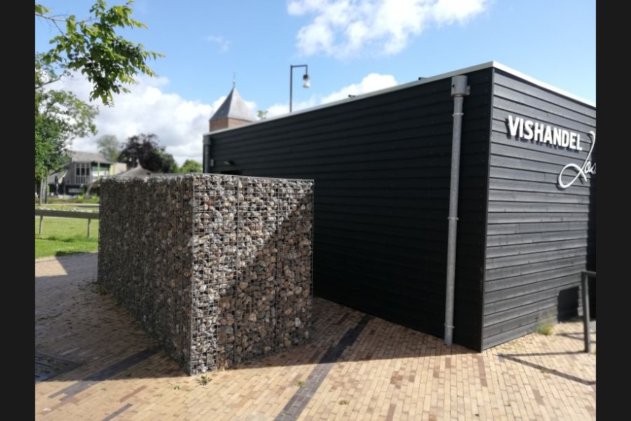 Gabionen Mülltonnenverkleidung Geschäftsanwendungen Gabionen Mülltonnenverkleidung Geschäftsanwendungen