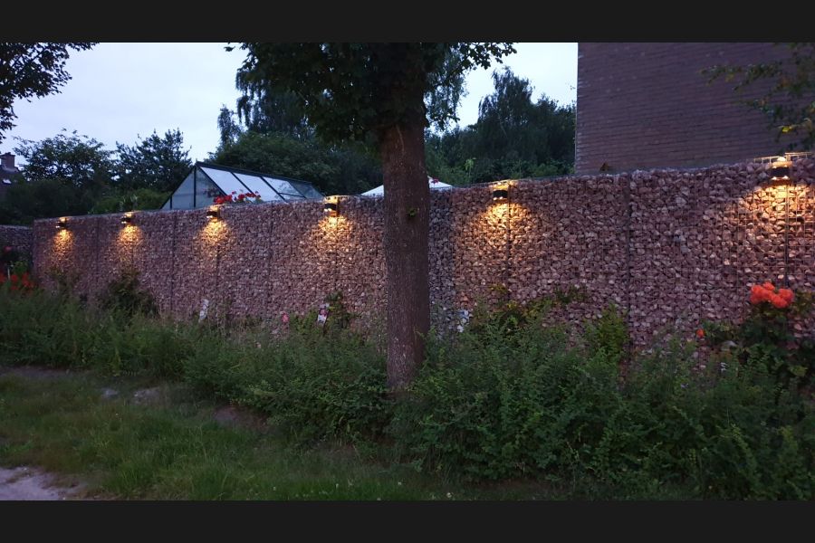 Salzburger Rot LED Gabionen Salzburger Rot LED Gabionen