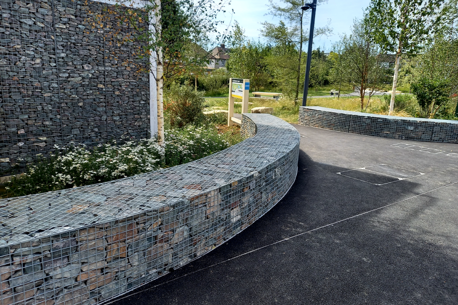 Claremont Park London Gabionen Claremont Park London Gabionen