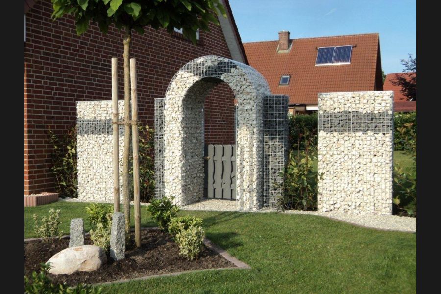 Gabionensäule Gabionensäule