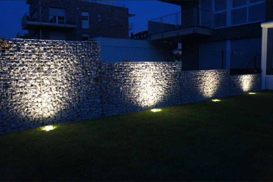 Gabionen mit LED Gabionen mit LED