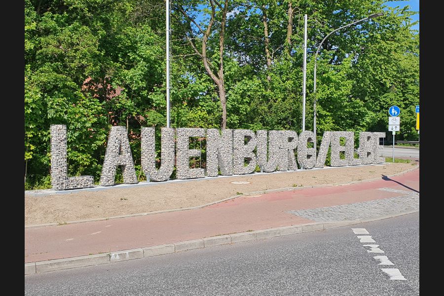Gabionen Buchstaben aus Lauenburg Gabionen Buchstaben aus Lauenburg